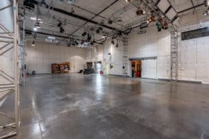 interior studio with lighting grid in Full-Service Post-Production Facility for Lease in Burbank, CA