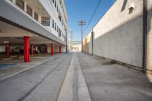 alley and parking for for building for lease in Burbank, CA