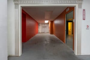 interior doors of retail building for lease in Burbank, CA