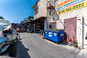exterior door of industrial warehouse/salvage yard for sale in North Hollywood, CA