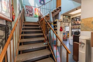 interior stairs of industrial warehouse/salvage yard for sale in North Hollywood, CA